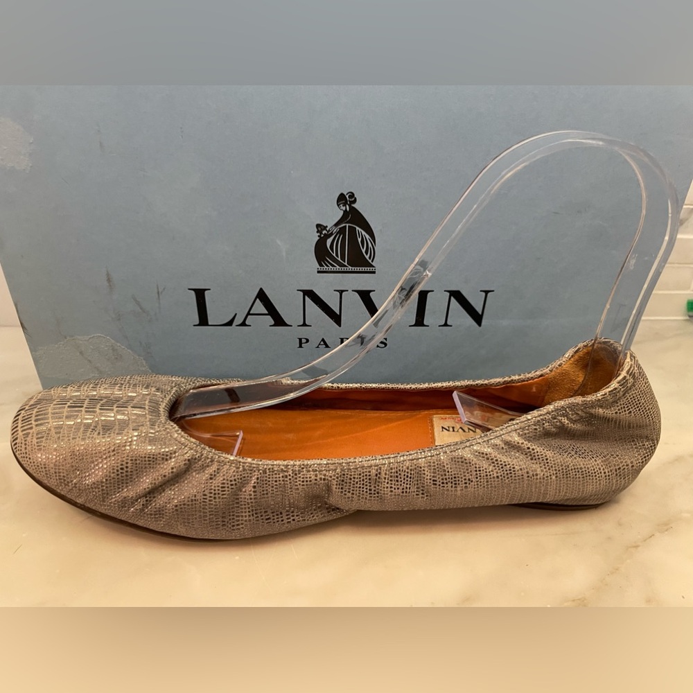 Lanvin silver ballet flats.  Stylish, still wear left gorgeous!!